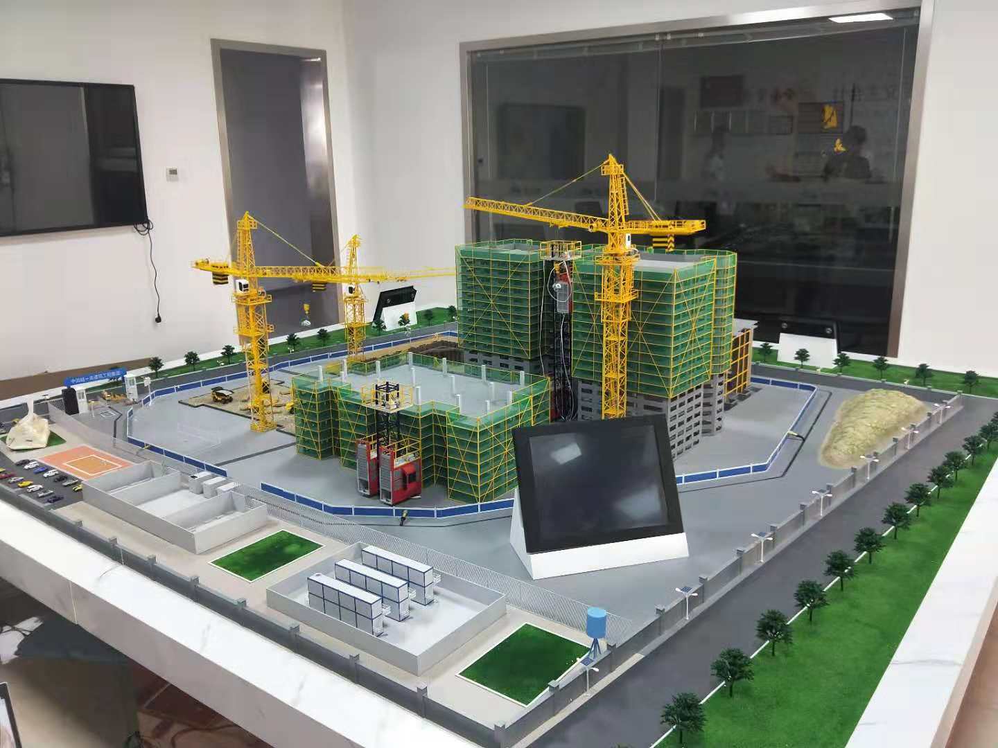 图们市建筑施工场景模型